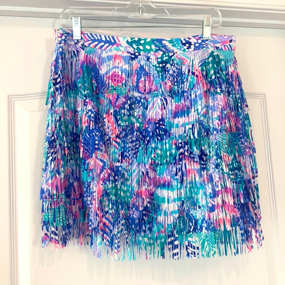 Lilly Pulitzer Quill Out Skirt New Without Tags